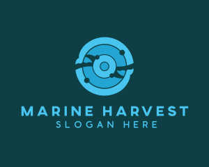 Aquatic Marine Whales  logo design