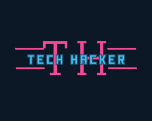 Neon Programmer Technology logo design