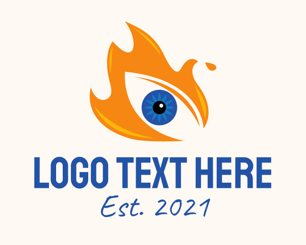 Blazing logo example 1