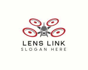 Drone Propeller Flight logo design