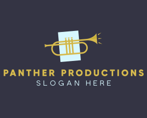 Jazz Trumpet Music logo design