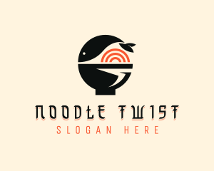 Fish Noodle Bowl logo design