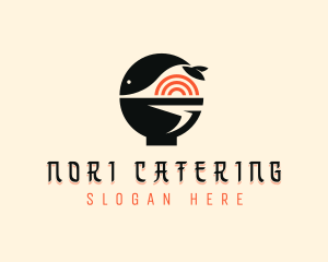 Fish Noodle Bowl logo design