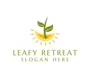 Botany Plant Leaf  logo design