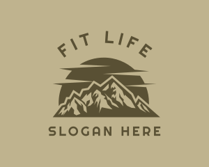 Rustic Mountain Peak logo