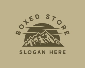 Rustic Mountain Peak logo design