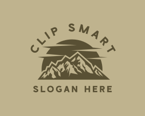 Rustic Mountain Peak logo design