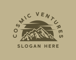 Rustic Mountain Peak logo design