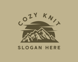 Rustic Mountain Peak logo design