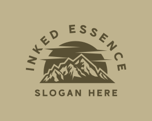 Rustic Mountain Peak logo design