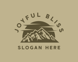 Rustic Mountain Peak logo design