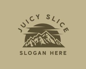 Rustic Mountain Peak logo design