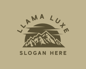 Rustic Mountain Peak logo design