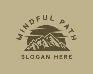 Rustic Mountain Peak logo design