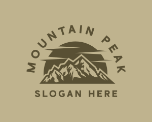 Rustic Mountain Peak logo