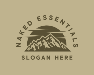 Rustic Mountain Peak logo design