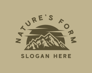 Rustic Mountain Peak logo