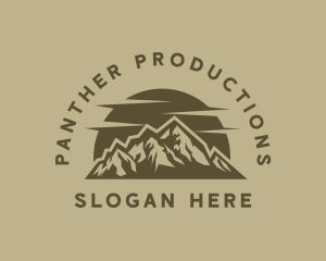 Rustic Mountain Peak logo design