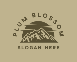 Rustic Mountain Peak logo design