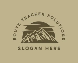 Rustic Mountain Peak logo design