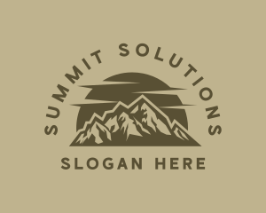 Rustic Mountain Peak logo