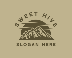 Rustic Mountain Peak logo design