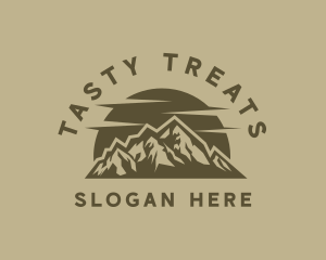 Rustic Mountain Peak logo design