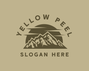 Rustic Mountain Peak logo design