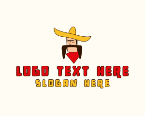 Mustache Sombrero Man logo