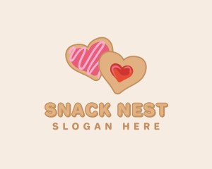 Heart Jam Cookie logo design