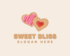 Heart Jam Cookie logo design