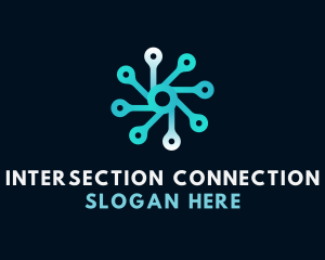 Connection Spin Tech logo design