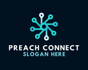 Connection Spin Tech logo design