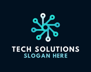 Connection Spin Tech logo design