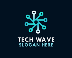 Connection Spin Tech logo design