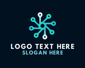 High Tech - Connection Spin Tech logo design