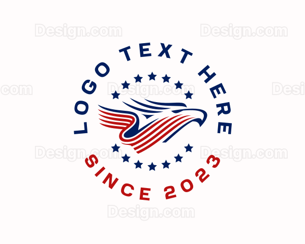 Eagle Patriotic Bird Logo