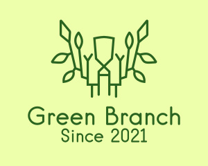 Green Forest Branch logo design