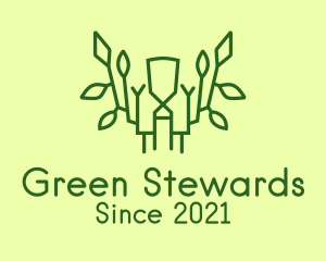 Green Forest Branch logo design