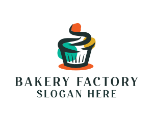 Cupcake Desert Bakery logo design