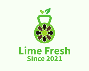 Kettle Bell Lime Juice logo design