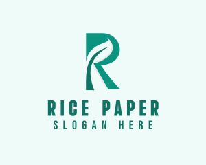 Eco Farm Letter R  logo design