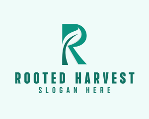 Eco Farm Letter R  logo design