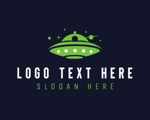 Spaceship UFO Spacecraft logo