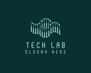 Technology Wave Science logo design