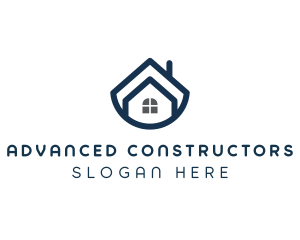 Blue Bowl House logo design