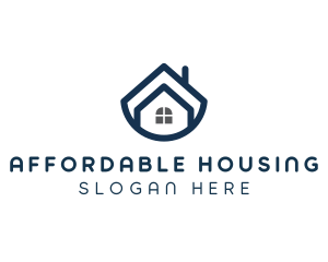 Blue Bowl House logo design