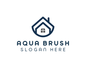 Blue Bowl House logo design