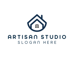 Blue Bowl House logo design