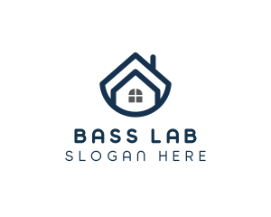 Blue Bowl House logo design